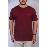 Camiseta Conforto Bordô com Onça