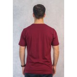 Camiseta Conforto Bordô com Onça