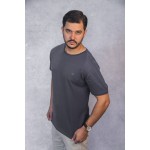 Camiseta Conforto Chumbo com Onça