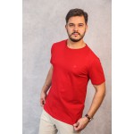 Camiseta Pima Vermelha com Onça