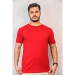 Camiseta Pima Vermelha com Onça