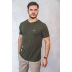 Henley Verde Militar com Onça