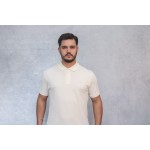 Polo Pima Piquet Off-White com Onça